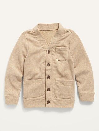 French Terry Button-Front Cardigan for Toddler Boys | Old Navy (US)