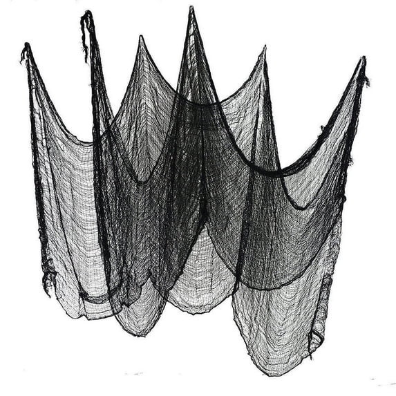 Halloween Creepy Cloth (30 x 78 Inch),Spooky Scary Gauze Black Spooky Gauze Cloth Cheesecloth Fab... | Walmart (US)