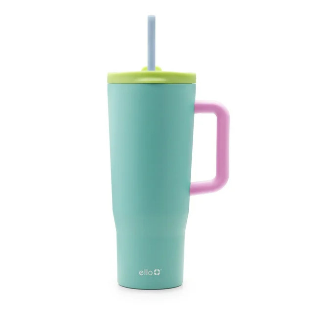 Ello Ultra Clean 40 oz Stainless Steel Tumbler with Handle, Teal - Walmart.com | Walmart (US)