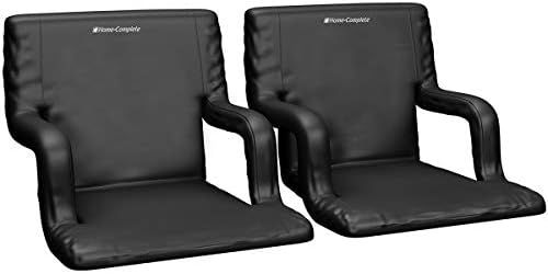 Home-Complete Stadium Seat Chair Collection - Bleacher Cushion with Padded Back Support, Armrests, 6 | Amazon (US)