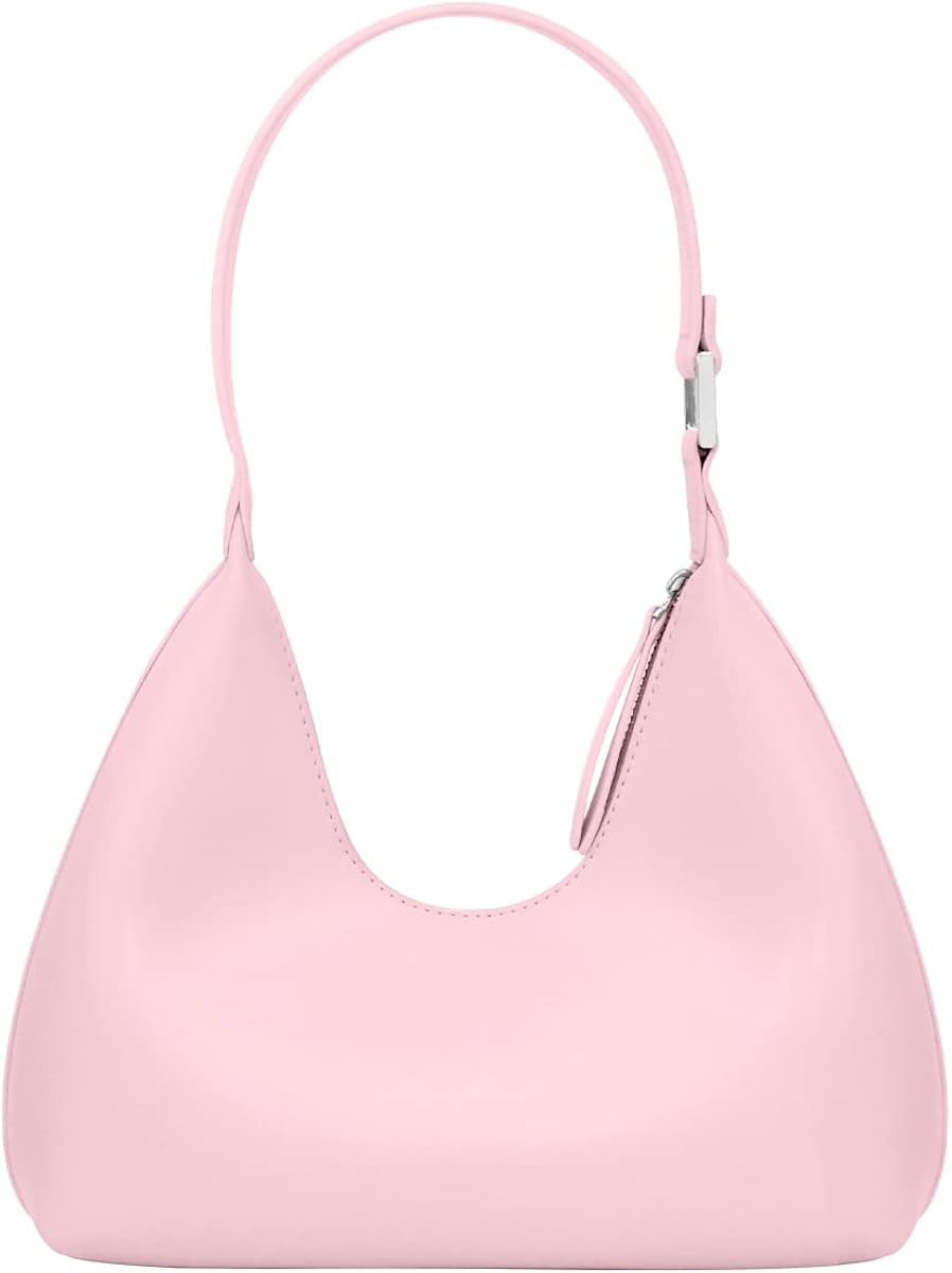 PS PETITE SIMONE Small Black Shoulder Bag Purse for Women Freya Trendy White Purse Hobo Bag Handb... | Amazon (US)