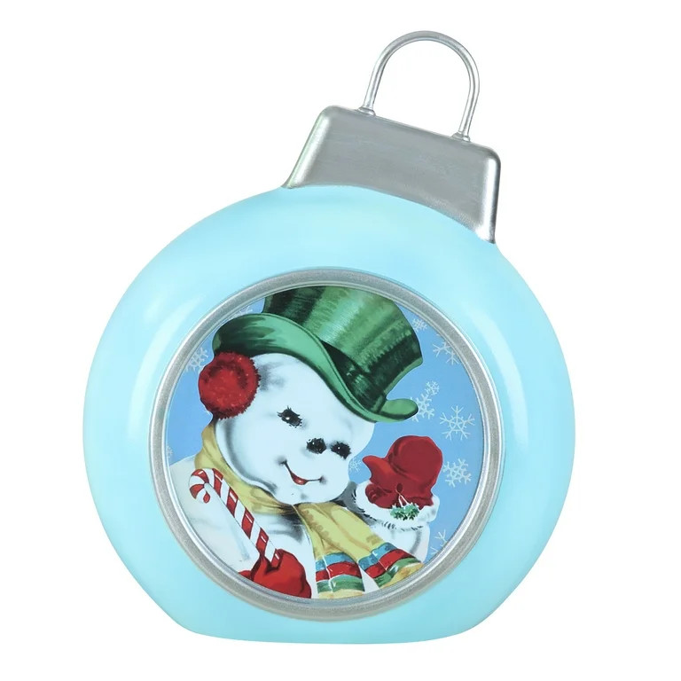 Mr. Christmas 11.5-inch Decorative Blow Mold Lit Ornament, Blue | Walmart (US)