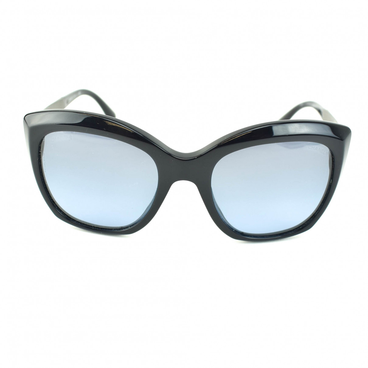 Chanel navy Plastic Sunglasses | Vestiaire Collective (Global)