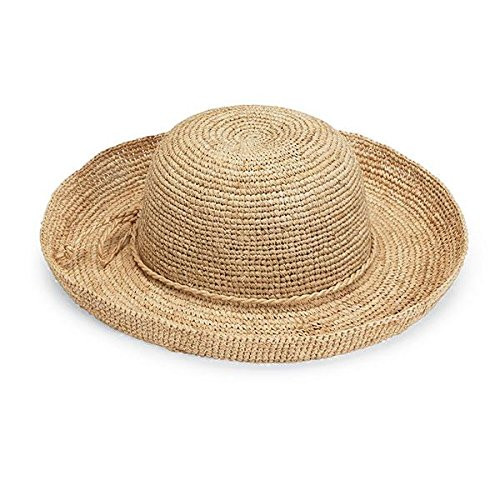 Wallaroo Hat Company Women's Catalina Sun Hat - Handwoven Twisted Raffia Sun Hat, Natural | Amazon (US)