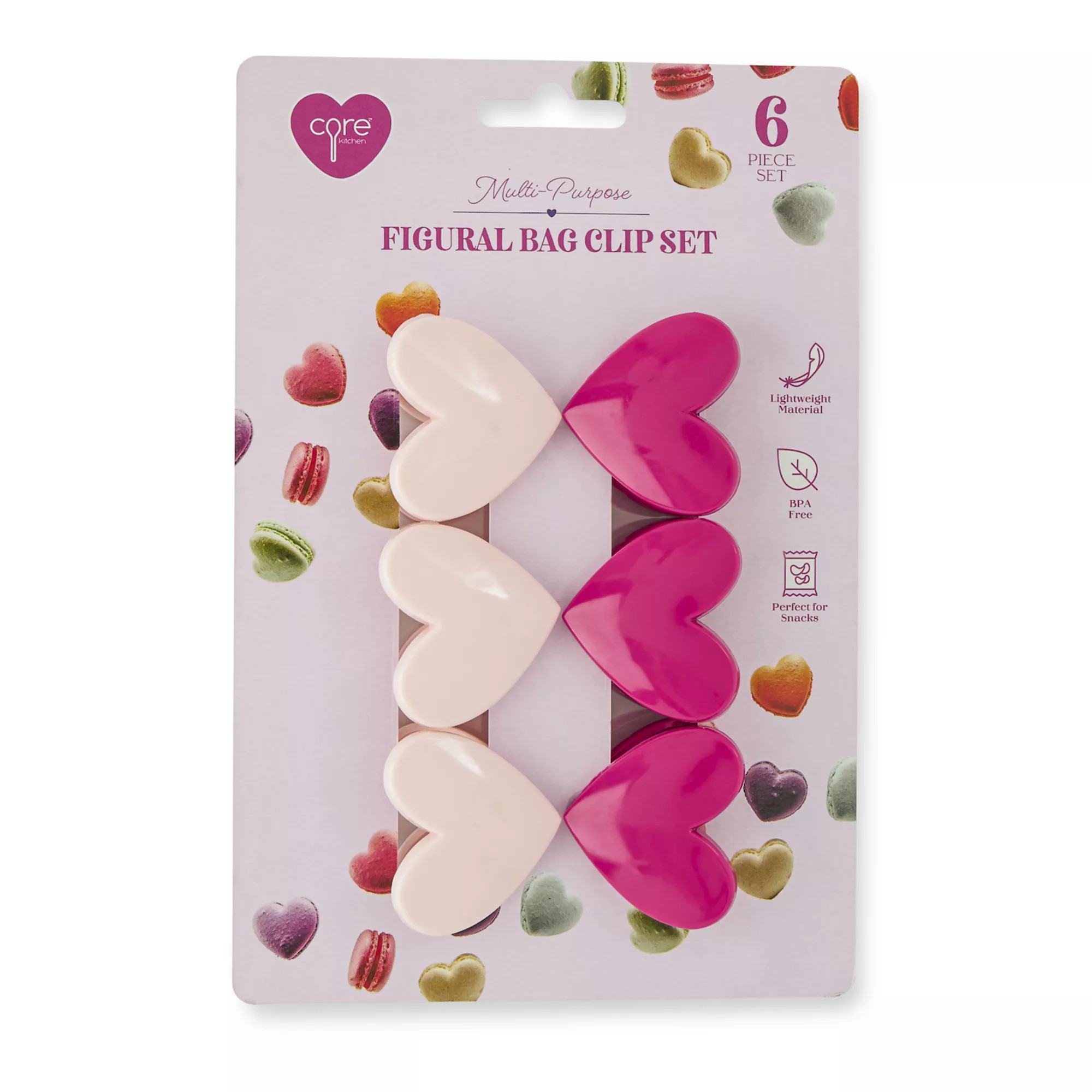 Core Kitchen 6-pk. Figural Heart Bag Clips | Kohl's