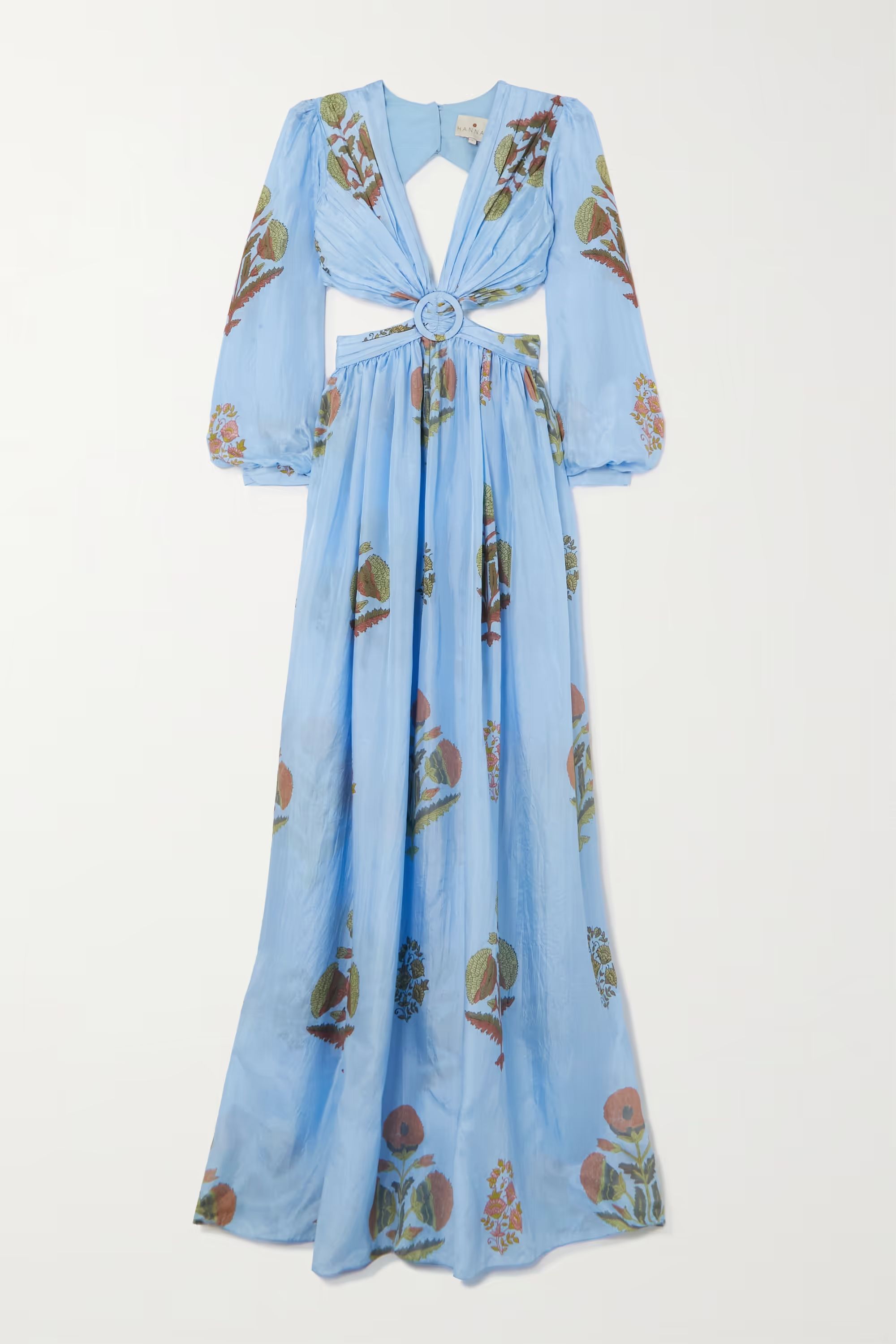 Rio cutout silk-habotai maxi dress | NET-A-PORTER (US)