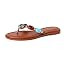 Jeweled Thong Flip Flops for Women Open Round Toe Flat Sandals Summer Beach Casual Slippers | Amazon (US)