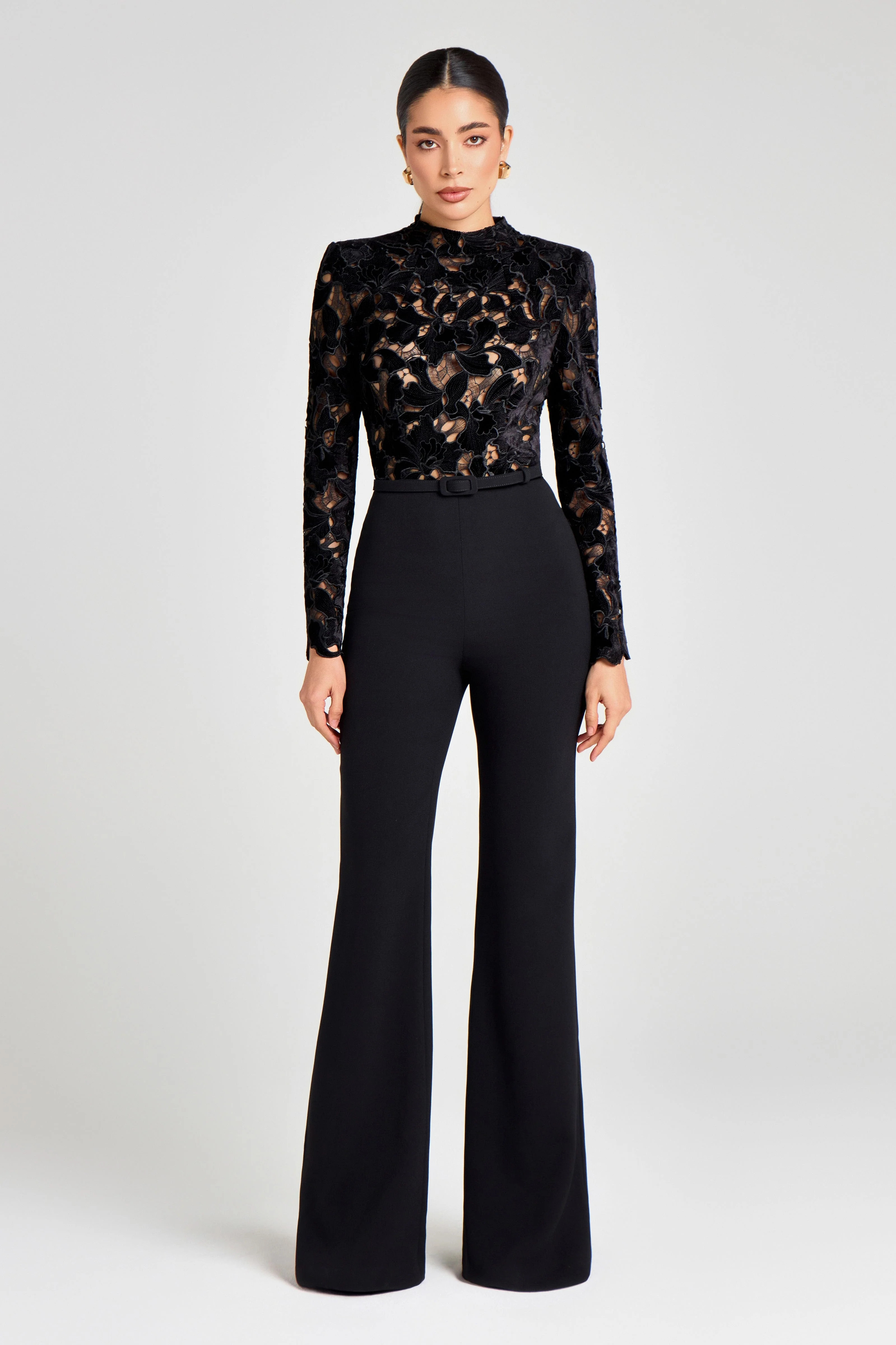 Eleanor Black Jumpsuit | Nadine Merabi