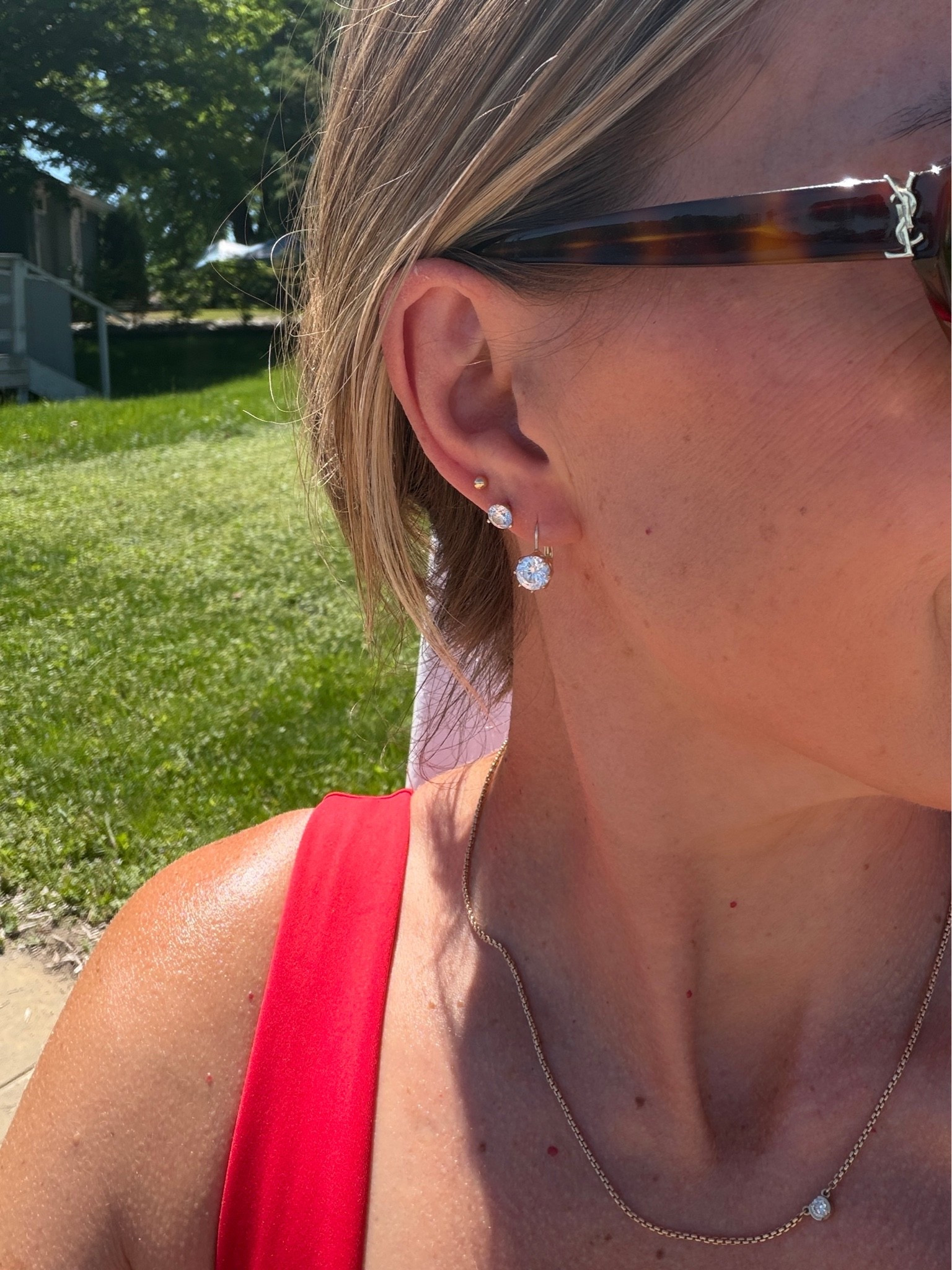 I’m loving these hoop style earrings! I wear them everyday and even sleep in them. Lightweight, comfortable and no tarnishing. I also linked a similar necklace. Use code TAKE20 for 20% off! #sponsored @Electric Picks Jewelry

#LTKSaleAlert #LTKBeauty #LTKmomlife