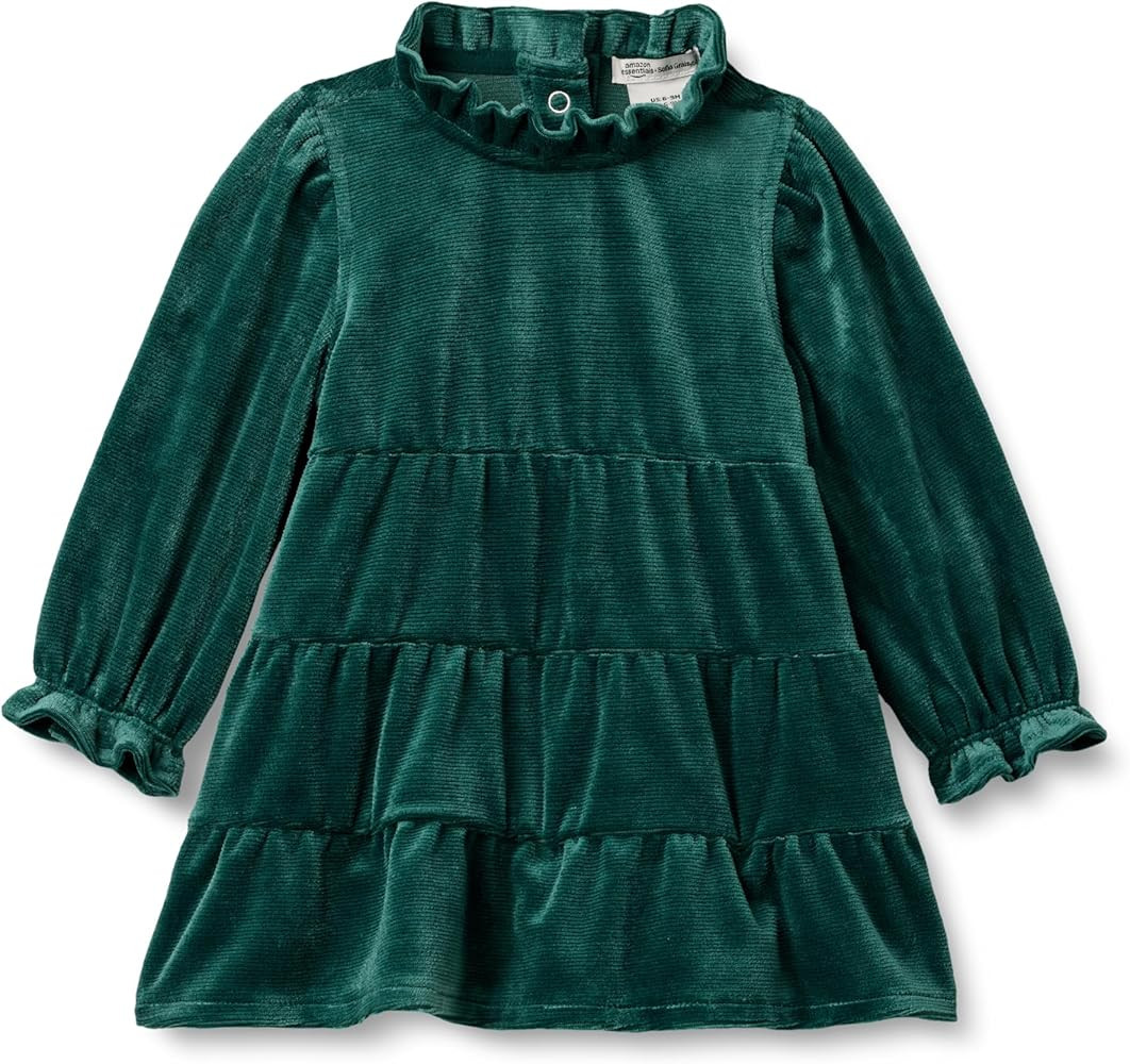 Amazon Essentials x Sofia Grainge Toddlers and Baby Girls' Long Sleeve Corduroy Dress | Amazon (US)