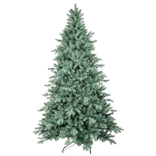 7.5ft Artificial Christmas Tree Blue Fir Xmas Tree with 2070 Dense Branches Metal Tree Stand for Home Christmas Decor Arbol de Navidad | Amazon (US)
