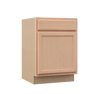 Recessed Panel 24 in. W x 24 in. D x 34.5 in. H Assembled Base Kitchen Cabinet in Unfinished | The Home Depot