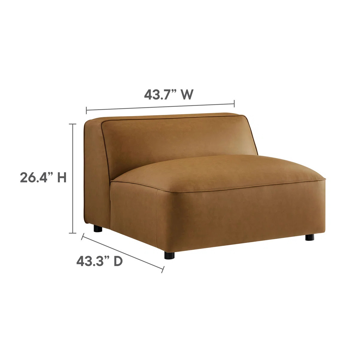 Auren 4-Piece Vegan Leather Modular Sofa Set | Wayfair North America