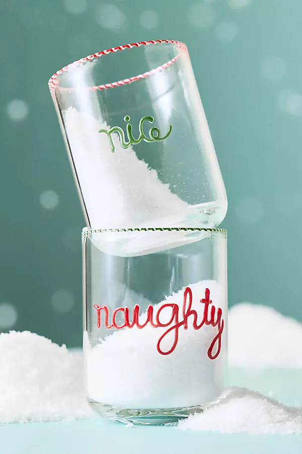 The Love Notes Naughty/Nice Juice Glass, Set of 2 | Anthropologie (US)