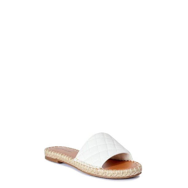 Time and Tru Women’s Quilted Espadrille Slides | Walmart (US)