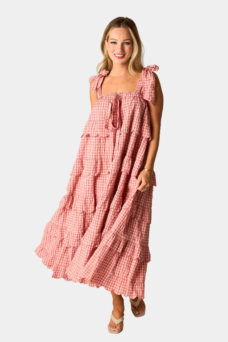 Landon Tie-Shoulder Maxi Dress - Jazzy | BuddyLove