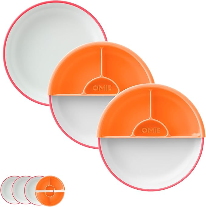 Omie® Easy Scoop Plates for Kids | Unique Design Helps Food Fall into the Spoon, Not on the Tabl... | Amazon (US)