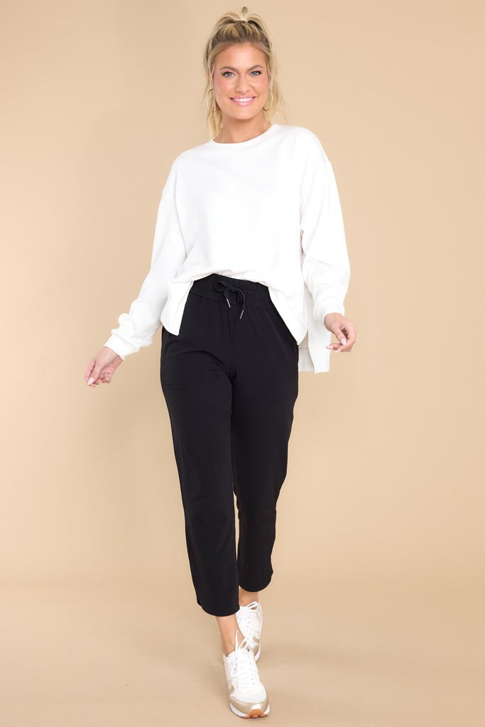 Simple Solutions Off White Top | Red Dress 