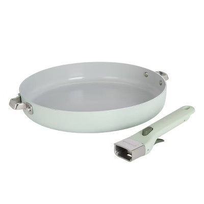 GoodCook 12" Frypan Removable Handle Ceramic Nonstick Cookware Sage Green | Target