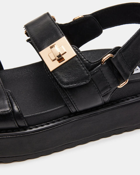 BIGMONA BLACK LEATHER | Steve Madden (US)
