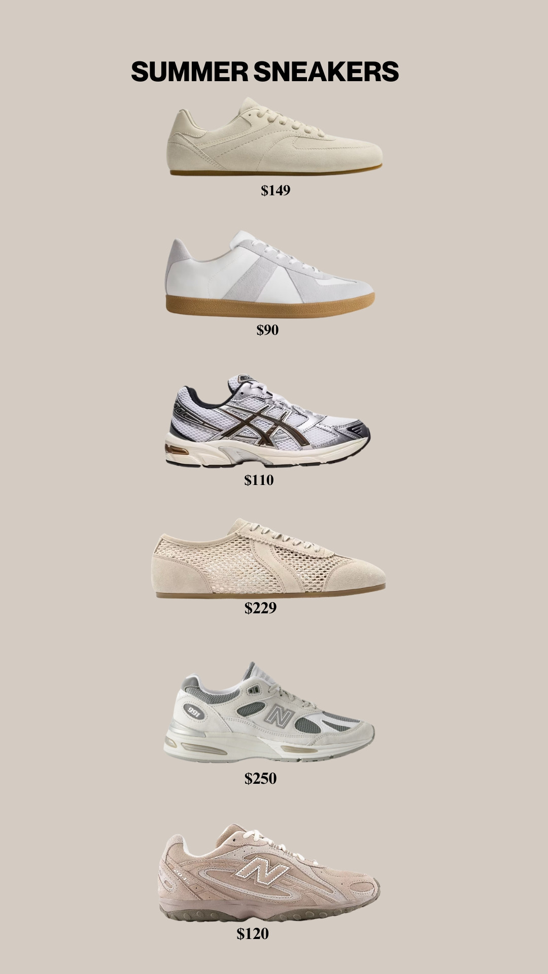 If you only buy one pair this summer, make it a clean neutral sneaker—goes with literally everything.

Hashtags:
#mensshoes #sneakerstyle #summerfits #menswear #neutralstyle #ltkstyle #mensfashion #outfitinspo #menswearguide #streetwearmen

#LTKMens #LTKootd #LTKgrwm