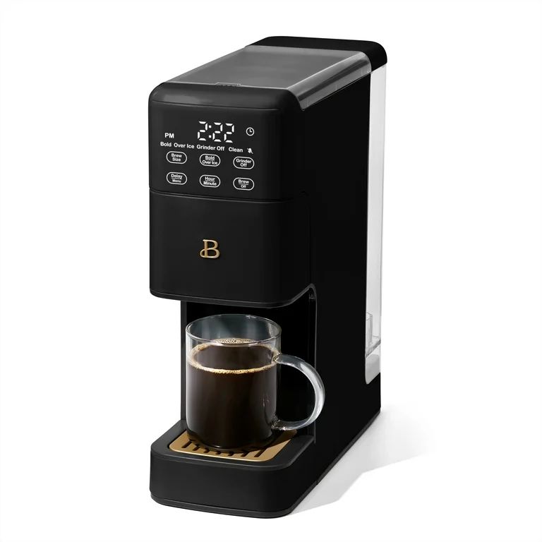 Beautiful Perfect Grind™ Programmable Single Serve Coffee Maker, Black Sesame by Drew Barrymore | Walmart (US)