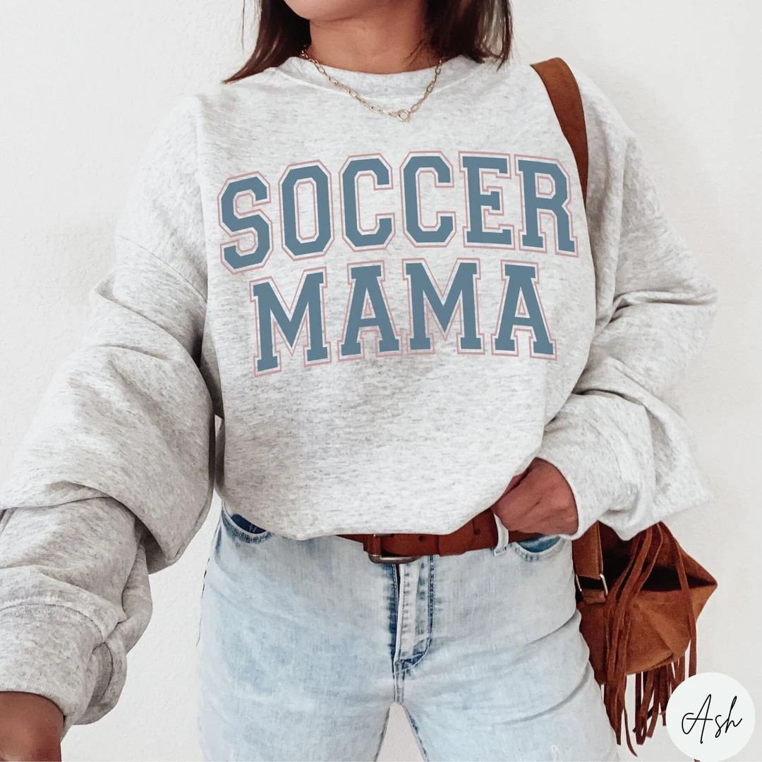 Soccer Mom Sweatshirt Soccer Mama Sweater Soccer Mom Hoodie - Etsy | Etsy (US)