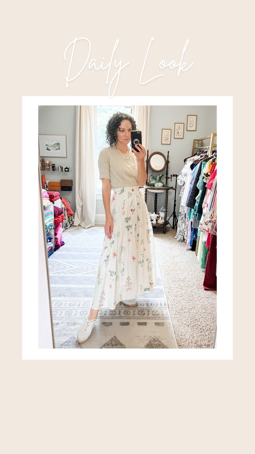 Neutral summer outfit!
Modest outfit. Feminine outfit. Neutral outfit. Classic outfit  

#LTKOver40 #LTKStyleTip #LTKPetite