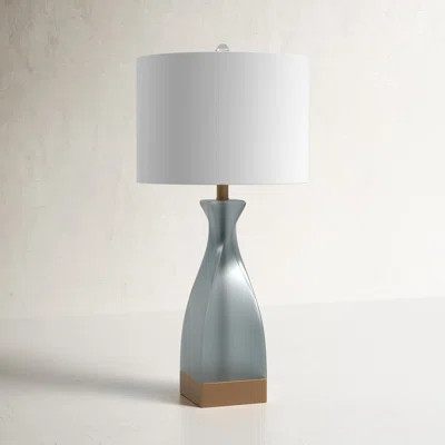 Corrie 29" Frosted Blue/Gold Table Lamp | Wayfair North America