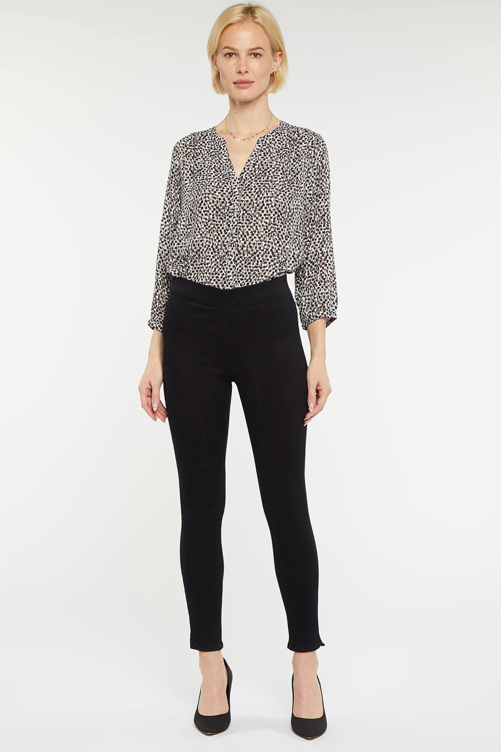 Super Skinny Ankle Pull-On Jeans - Black | NYDJ