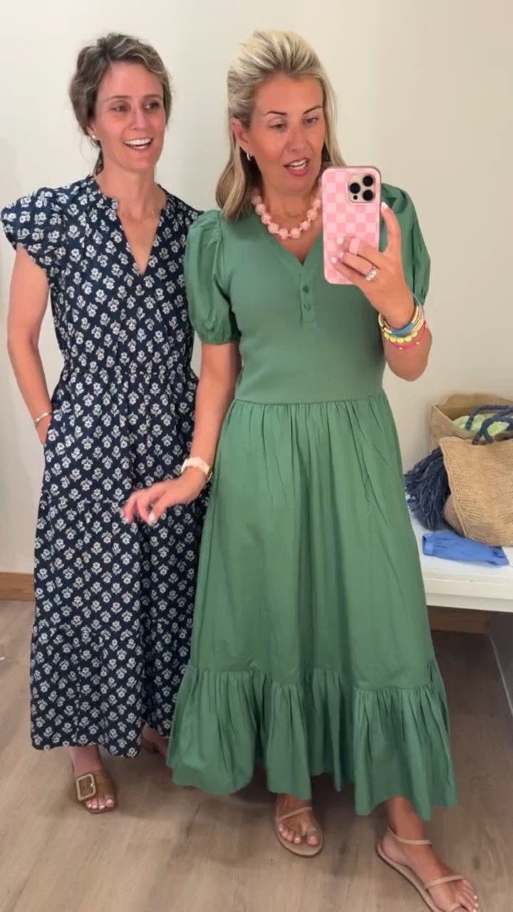 So much goodness at J.Crew Factory!! This is the perfect teacher dress…love a throw on and go dress. 
Green dress - small
Navy dress - 2
Sandals - 8 tts 

*code Catherine20 at Allie + Bess
*code mixandmatchmadness at Loopy

#LTKmomlife #LTKdayinmylife #LTKOver40