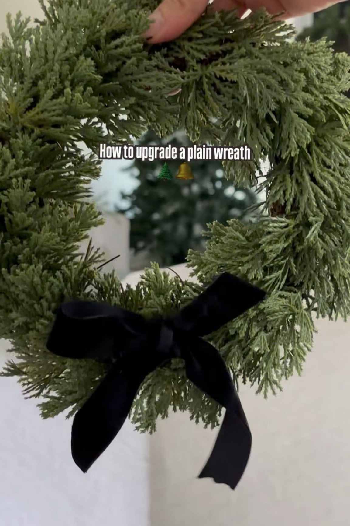 How to upgrade a simply wreath DIY:
I couldn’t find any that i thought would fit in my home so i ran to hobby lobby!
@hobbylobby always come through with the supplies 

🔔 any style plain wreath of choice 
🔔Hot glue gun
🔔Ribbon

Are you ready for Christmas decor /DIY🥰🥰🥰🥰🌲🌲

#diychristmasdecor #howtostyle #christmasdecorations #holidayseasons #christmastimeishere