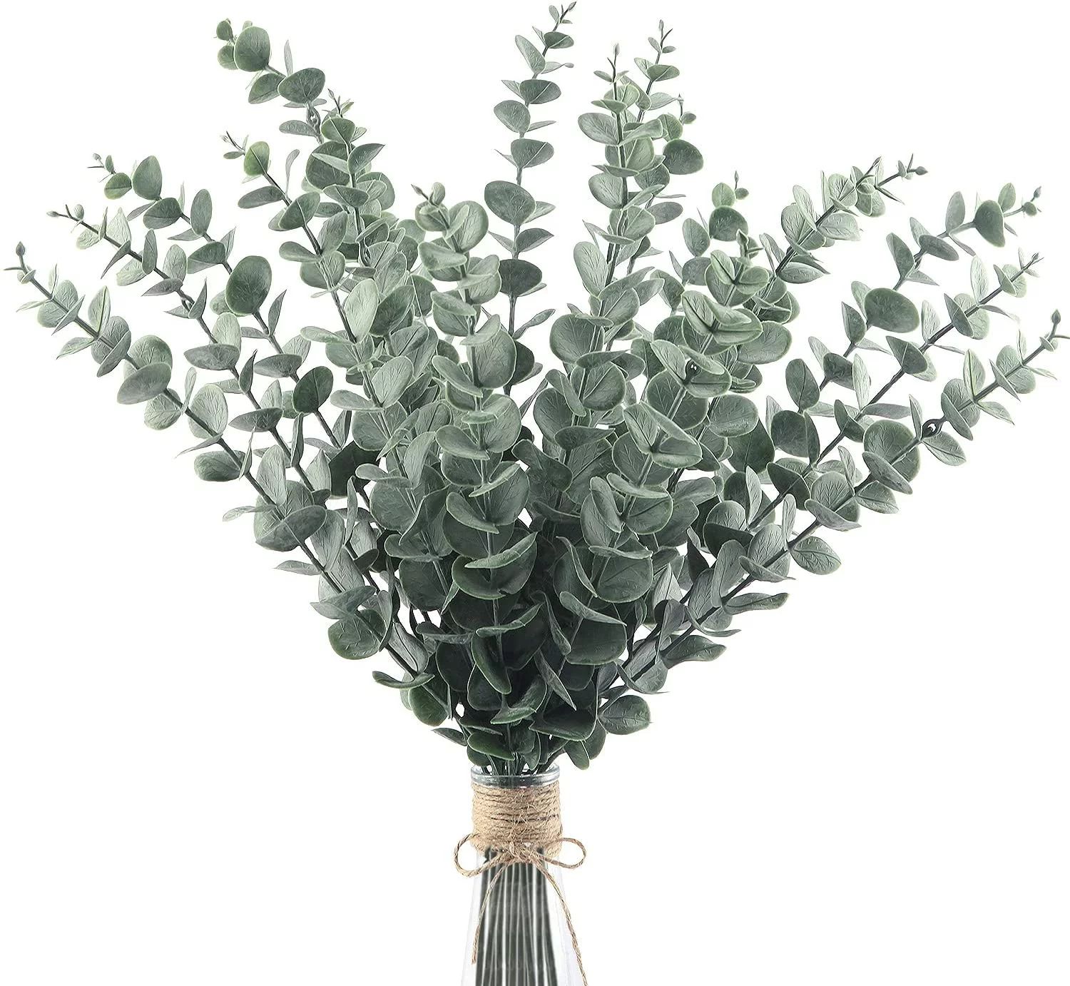 20 PCS Artificial Eucalyptus Leaves Stems Greenery Decor Branches Real Touch for Floral Arrangeme... | Walmart (US)