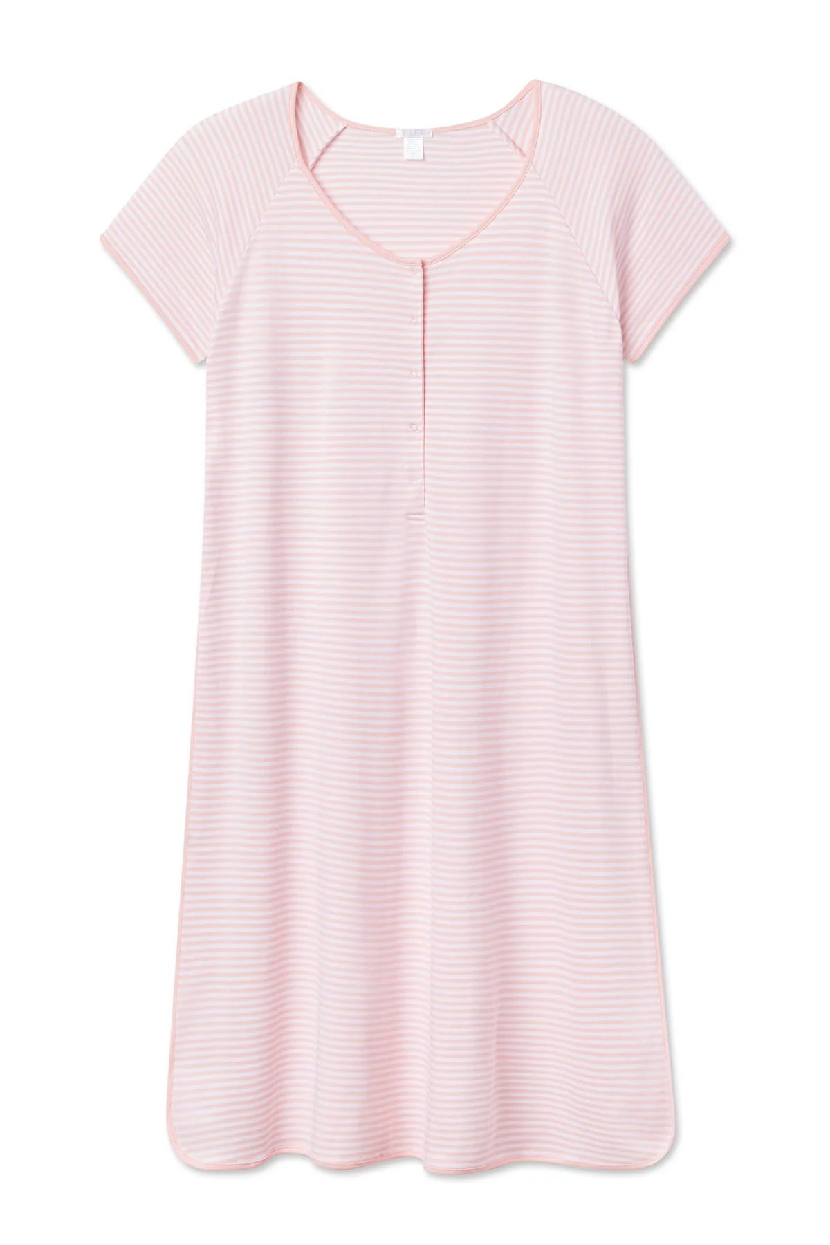 Pima Maternity Nightgown in English Rose Stripe | Lake Pajamas
