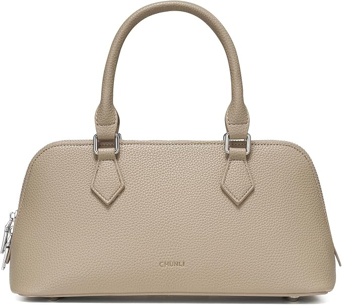 CHUNLI Women's Top Handle Crossbody Bag, Pu Leather Purse with Detachable Strap, Small Satchel Ba... | Amazon (US)