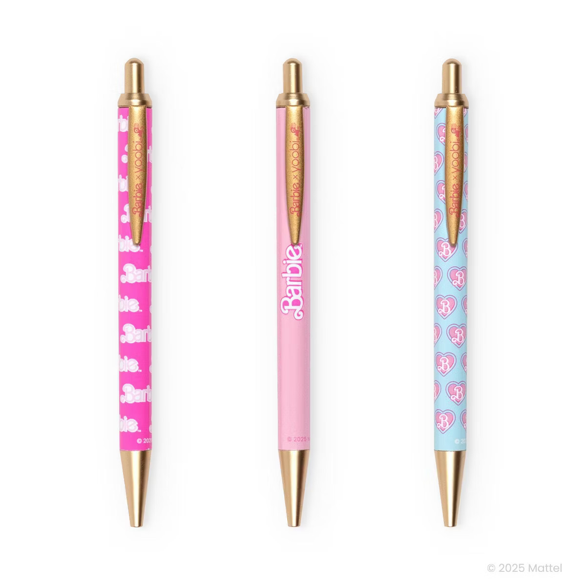 Yoobi Barbie Ballpoint Pen Retractable 3pk | Target