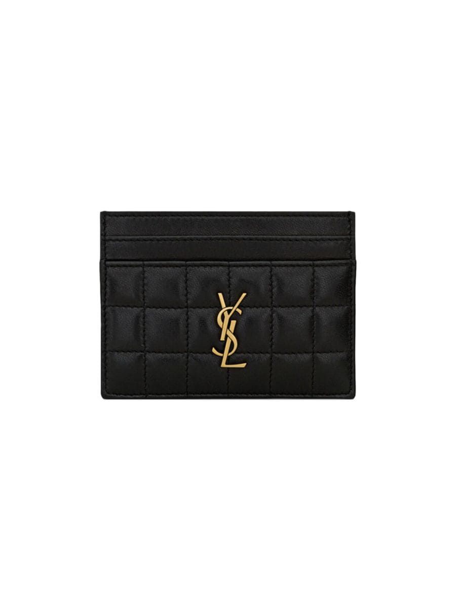 Cassandre Matelasse Carre Card Case In Quilted Leather | Saks Fifth Avenue