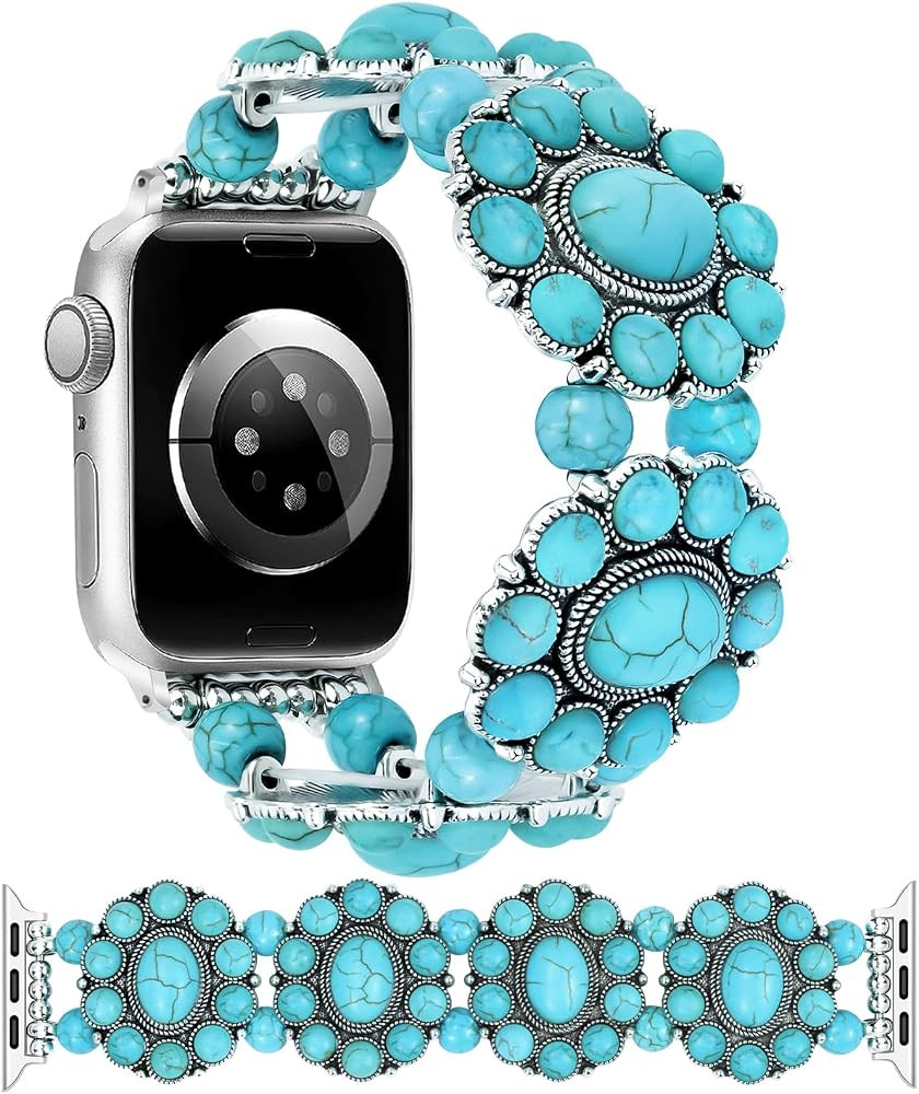 JR.DM Boho Beaded Bracelet Compatible with Apple Watch Women 38/40/41/42/44/45/46/49mm Bohemian E... | Amazon (US)