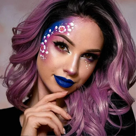 Dopi Short Bob Lace Front Wig Caps Ombre Purple Synthetic Wig for Women Ash Purple Wavy Wig(2Pack) | Walmart (US)