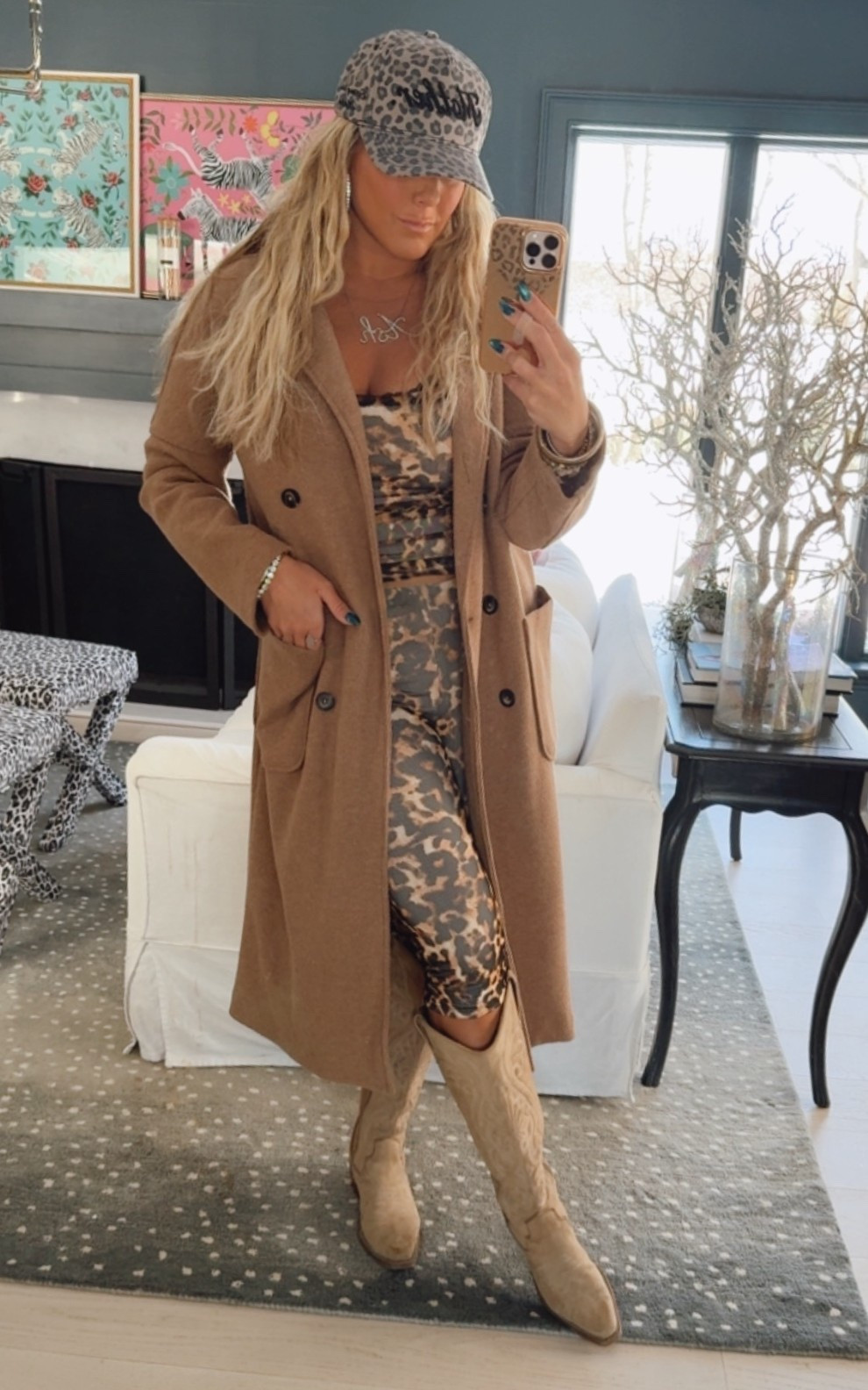 WFH + Dentist OOTD. 

All the leopard or I don’t want it. K. 

Size medium in both my top and bottom cuteness. 

Best trucker hats ever. 

#LTKootd #LTKgrwm #LTKdayinmylife