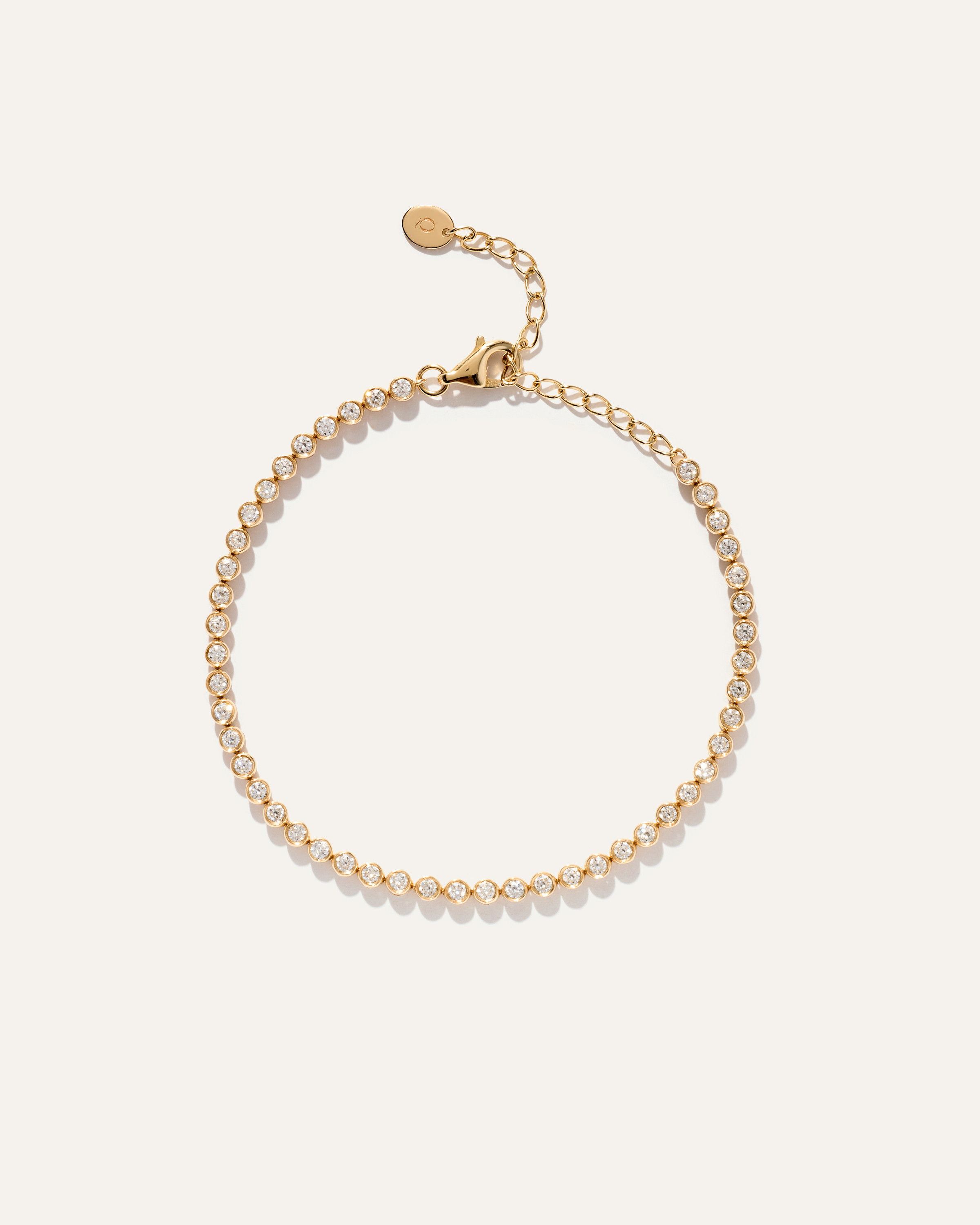 14K Gold Diamond Petite Bezel Tennis Bracelet | Quince
