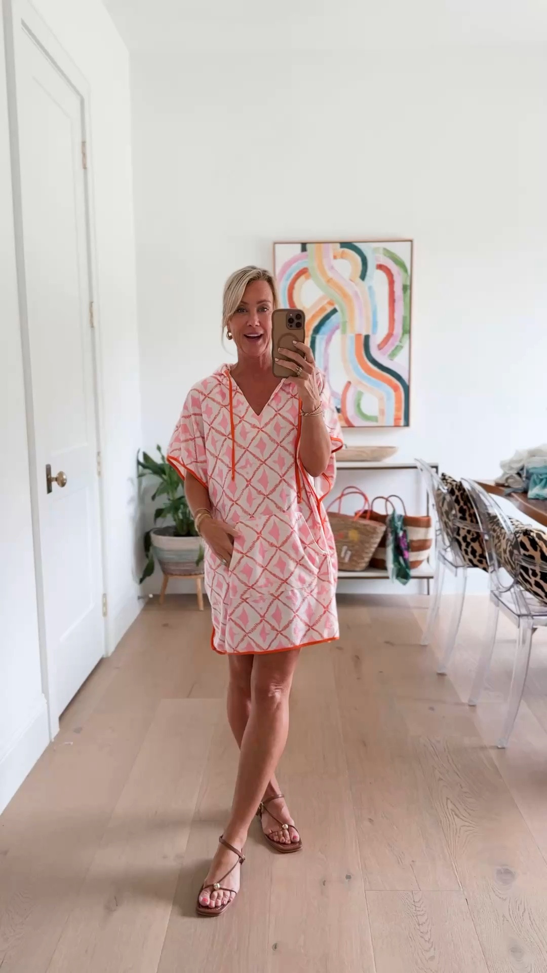 This coverup is darling! Love the pink & orange color combo.
Coverup: Small 

#LTKOver40 #LTKootd #LTKSeasonal
