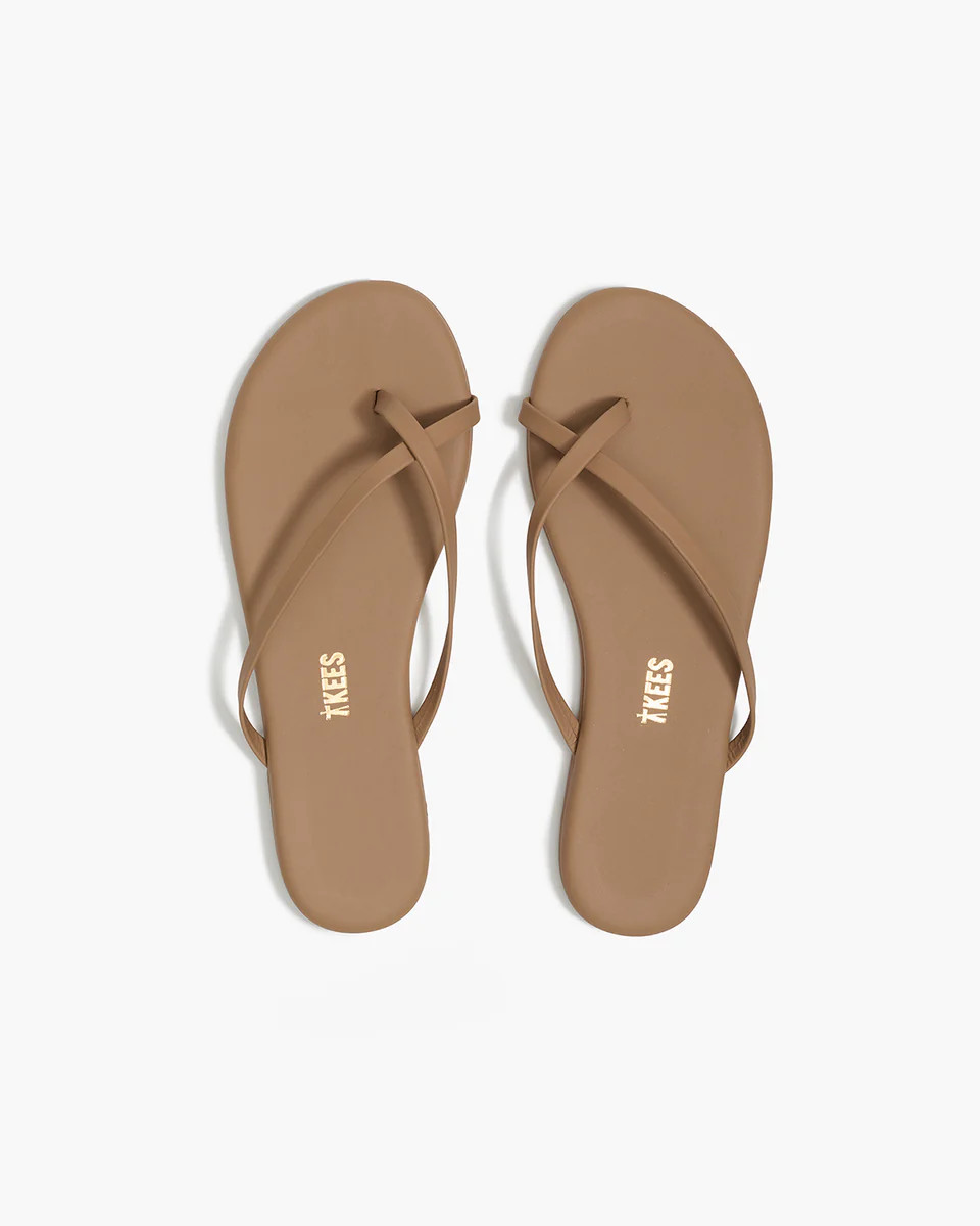TKEES Riley Leather Sandals in Cocobutter | TKEES