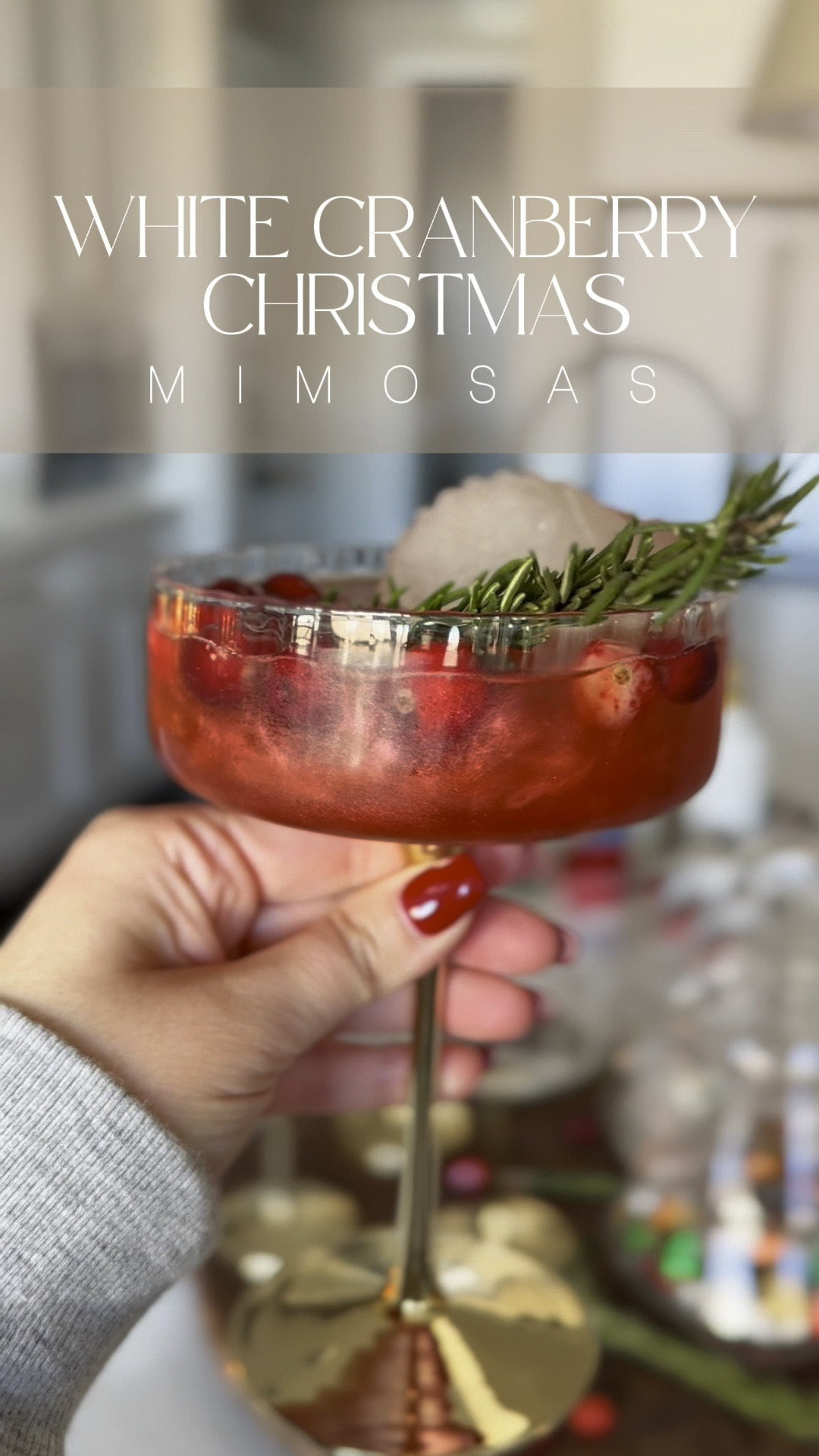 White Cranberry Christmas Mimosas!  Perfect for a Christmas Eve or Christmas Fay brunch!! So beautiful and festive! Oh and yummy! 

#LTKHoliday #LTKWatchNow #LTKSeasonal