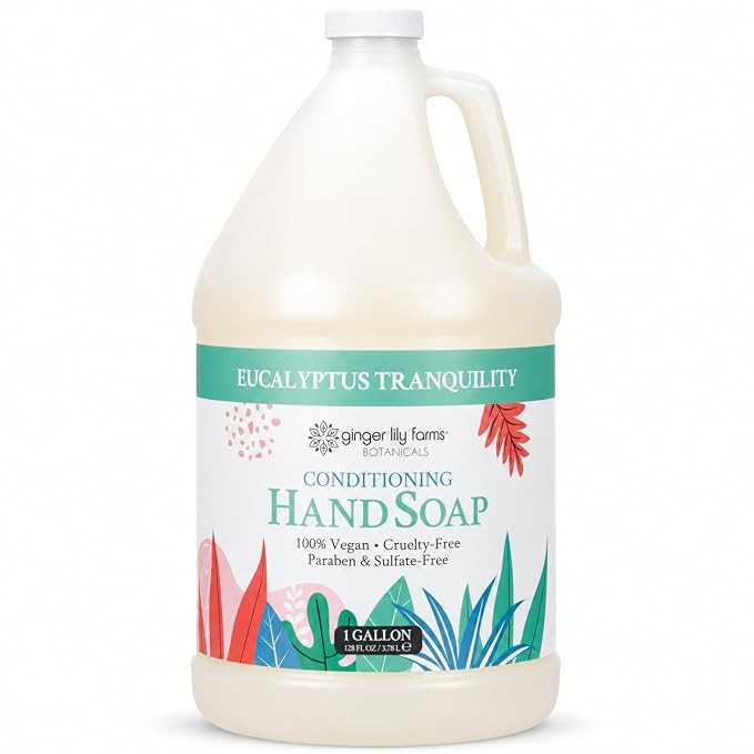 Ginger Lily Farms 1 gal Conditioning Hand Soap, Eucalyptus Tranquility | Amazon (US)