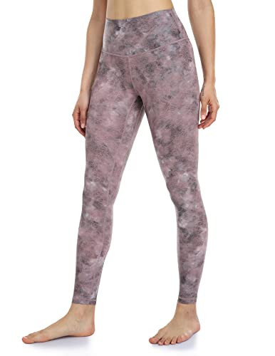 Colorfulkoala Women's High Waisted Matte Faux Leather Leggings Full Length Yoga Pants(M, Glossy Pink) | Amazon (US)