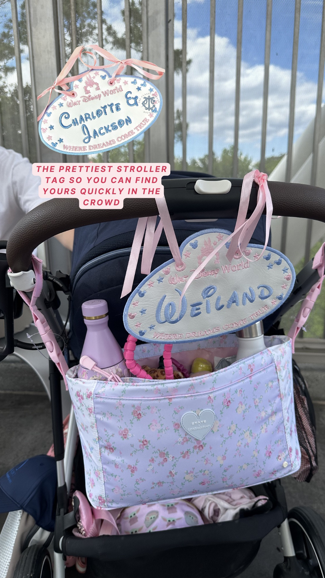 Disney stroller tag! The most precious way to customize your stroller + find it in the sea of strollers 😅 a must have accessory for your next Disney trip! 

Disney packing list / what to pack for Disney / Disney essentials / Disney travel essentials / stroller essentials for Disney / family Disney trip essentials/  Disney accessories / stroller tag / Disney world stroller tag / Disneyland stroller tag

#LTKKids #LTKBaby #LTKmomlife