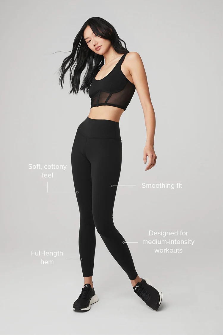 High-Waist Airbrush Legging - Black | Alo Yoga (US)