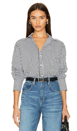 The Oversized Shirt in Blanc Multi | Revolve Clothing (Global)