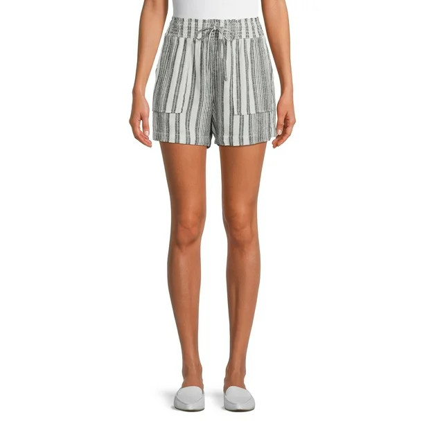 Time and Tru Women's Linen Shorts | Walmart (US)